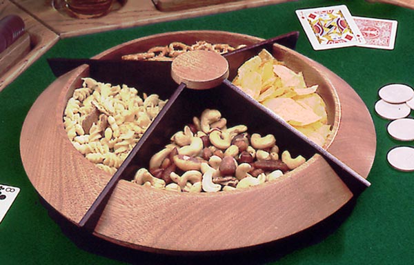Turned Lazy Susan snack tray Downloadable Plan Thumbnail