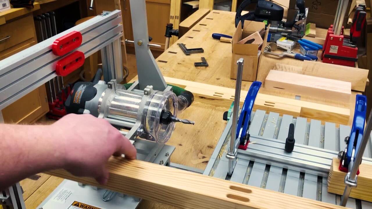 Repeated Mortise Tenon Joints Using a PantoRouter