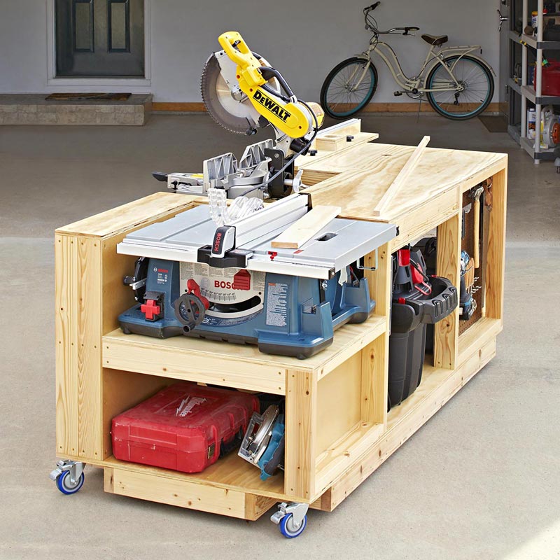 On a Roll Mobile Tool Bench Downloadable Plan Thumbnail