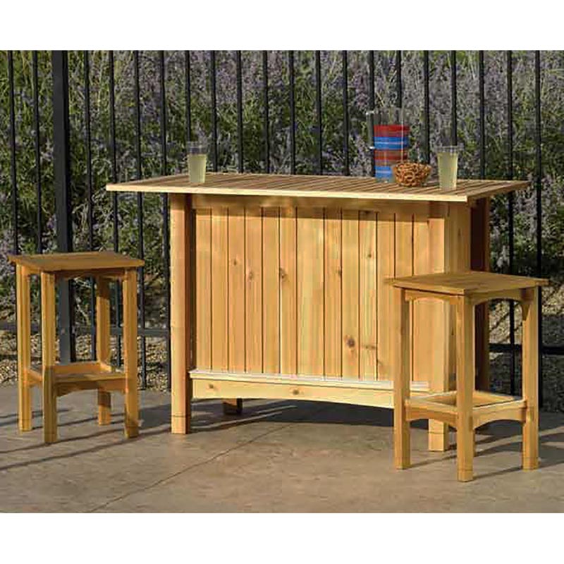 Tall Table - Outdoor Server with Stools Downloadable Plan Thumbnail