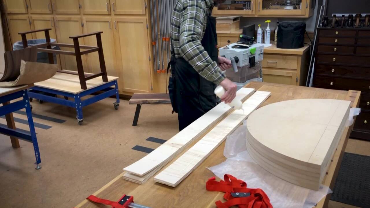 How To Make a Curved Table Apron with Bending Wood