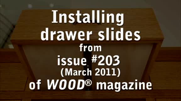 Installing 3 types of Drawer Slides